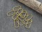 Gold Jump Rings - Twisted Jump Rings - Oval Jump Rings - Open Jump Rings - 18k Gold Plated - Choose Your Size